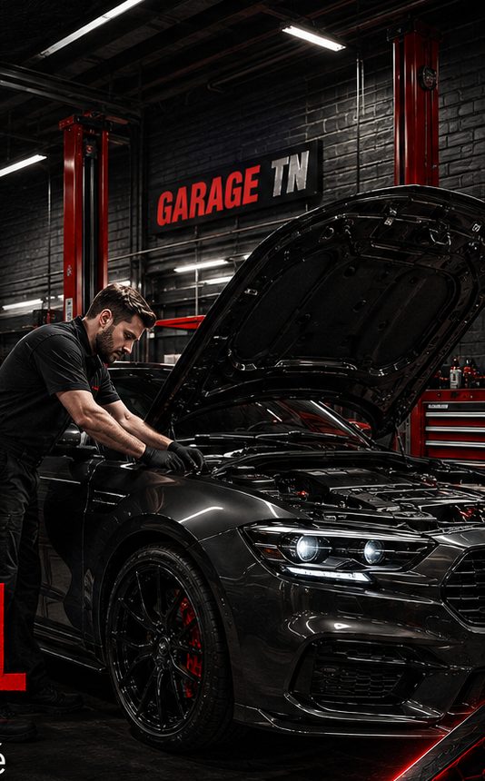 Mécanicien de Garage TN au travail sous le capot